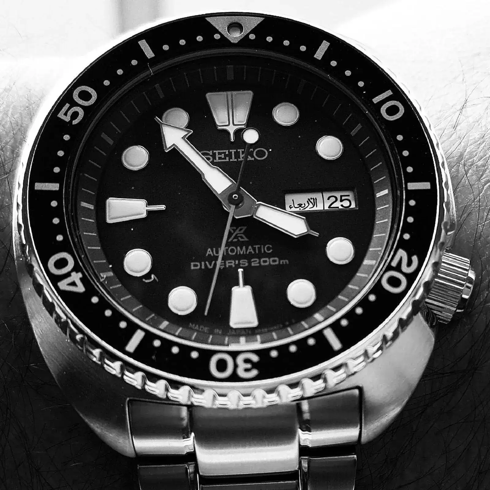 Seiko Prospex SRP775 'Turtle' Cal. 4R36 Auto 200M (B&W) (2).webp