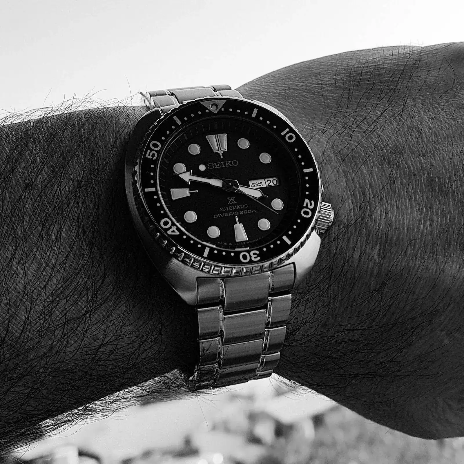 Seiko Prospex SRP775 'Turtle' Cal. 4R36 Auto 200M (B&W).webp