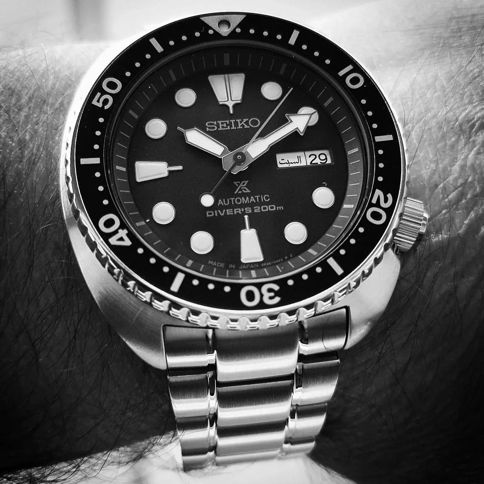 Seiko Prospex SRP775 'Turtle' Cal. 4R36 Auto 200M (B&W).webp