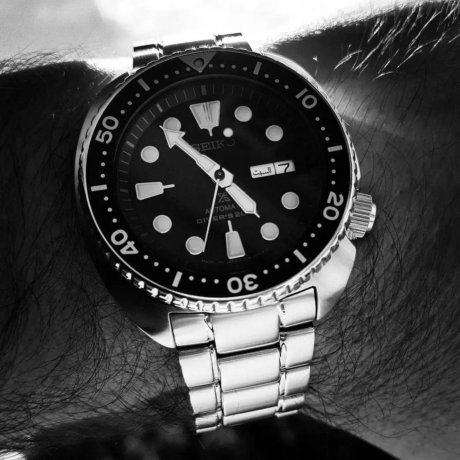 Seiko Prospex SRP775 'Turtle' Cal. 4R36 Auto 200M (B&W).webp