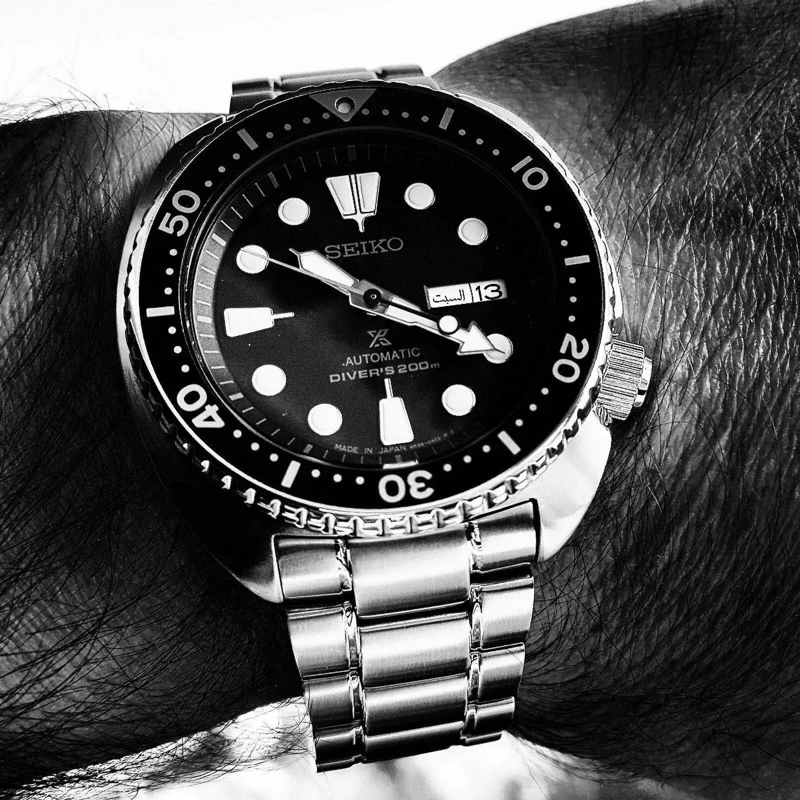 Seiko Prospex SRP775 'Turtle' Cal. 4R36 Auto 200M (ByN) (2).webp