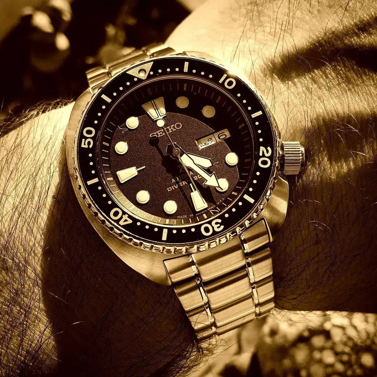 Seiko Prospex SRP775 'Turtle' Cal. 4R36 Auto 200M (Sepia).webp