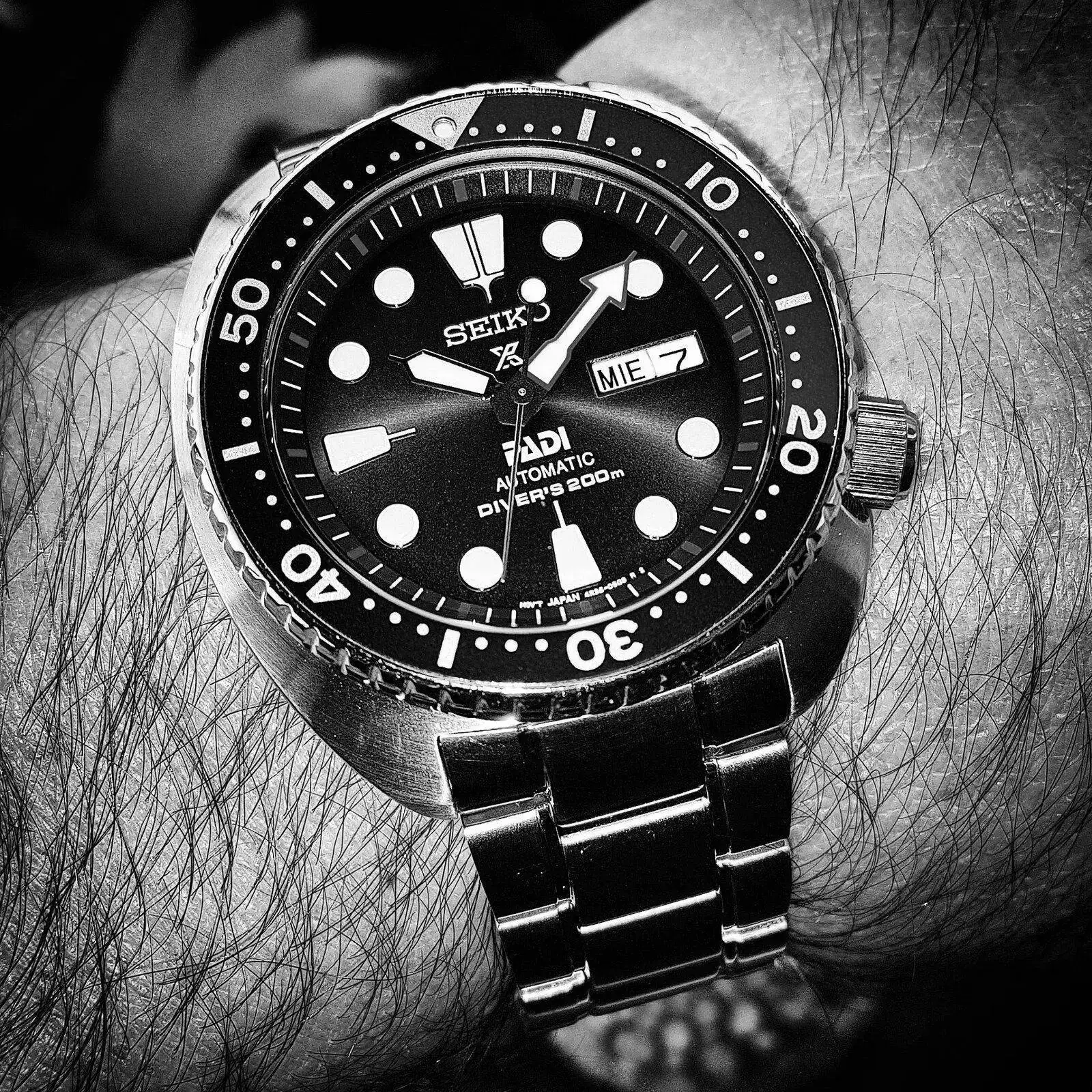 Seiko Prospex SRPA21 'Turtle' PADI Cal. 4R36 Auto 200M (B&W) (1).webp