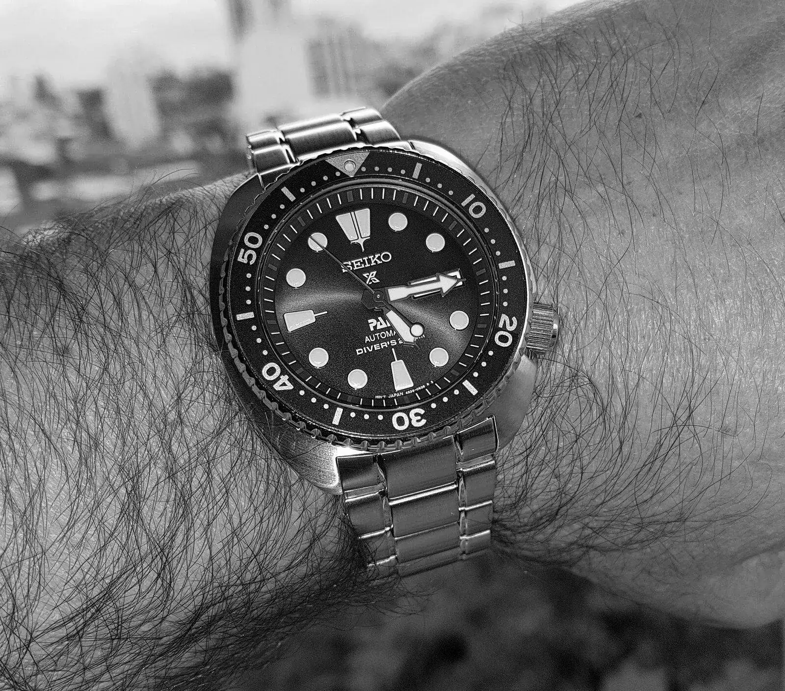 Seiko Prospex SRPA21 'Turtle' PADI Cal. 4R36 Auto 200M (B&W)(1).webp