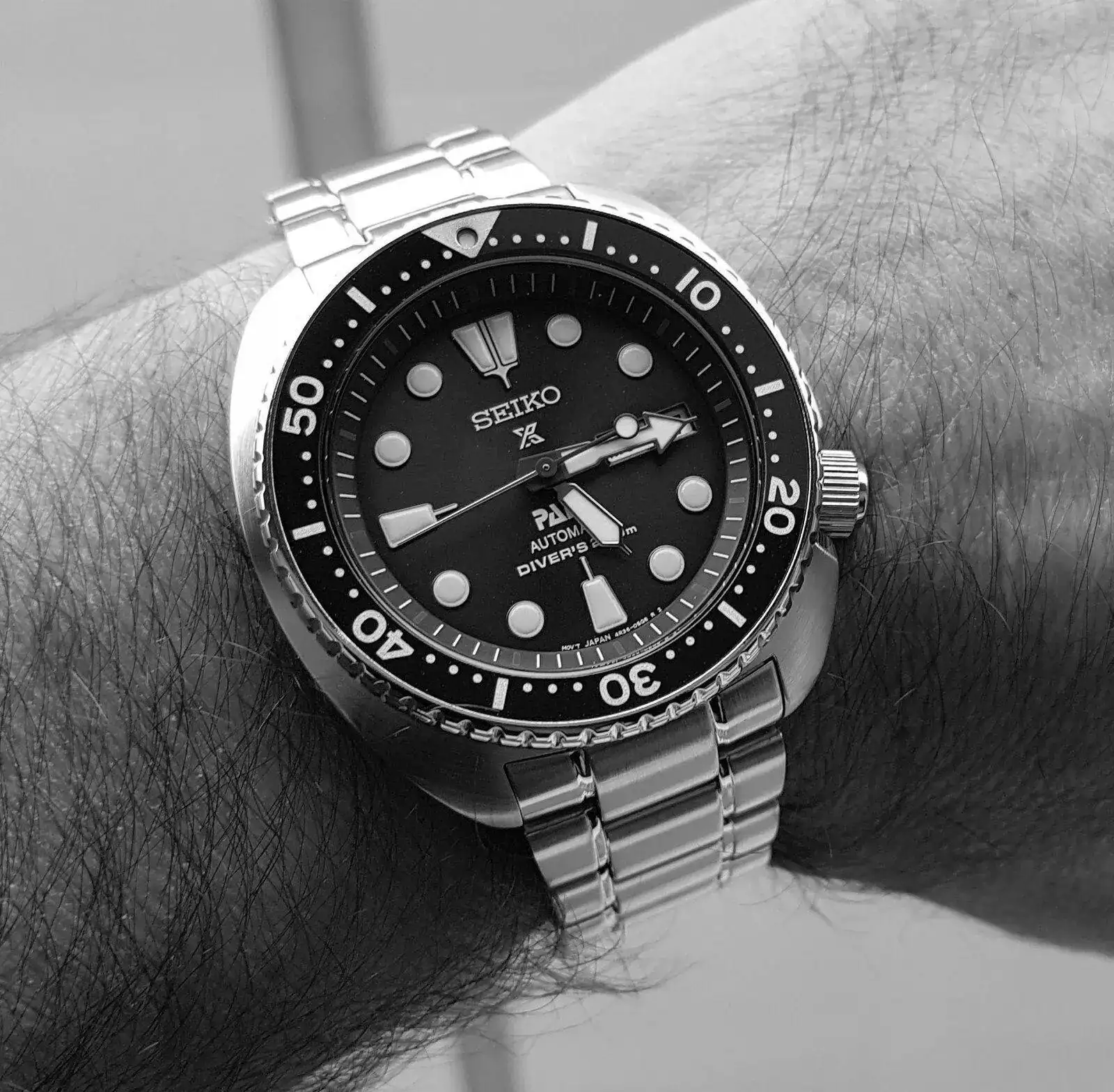 Seiko Prospex SRPA21 'Turtle' PADI Cal. 4R36 Auto 200M (B&W).webp