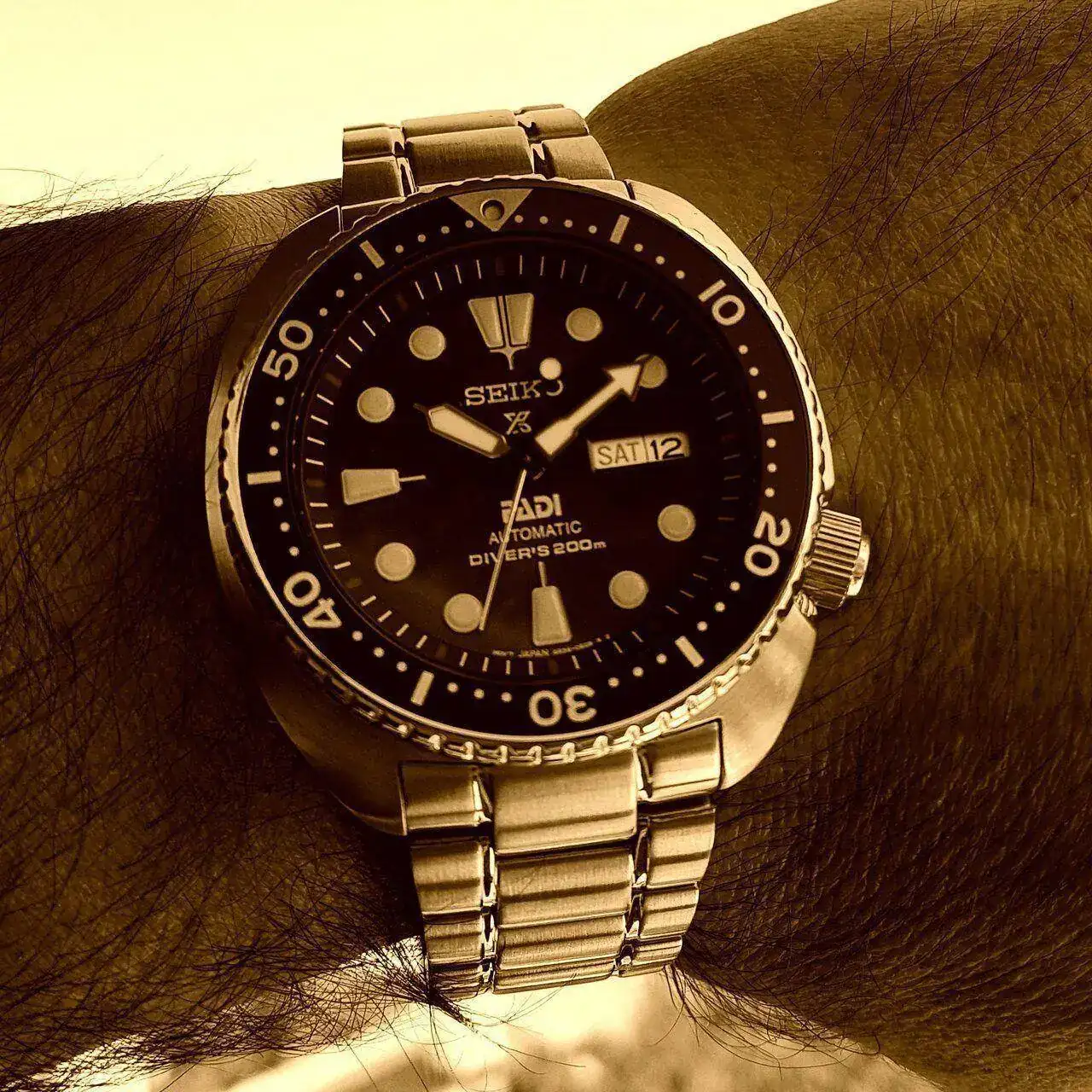 Seiko Prospex SRPA21 'Turtle' PADI Cal. 4R36 Auto 200M (Sepia).webp