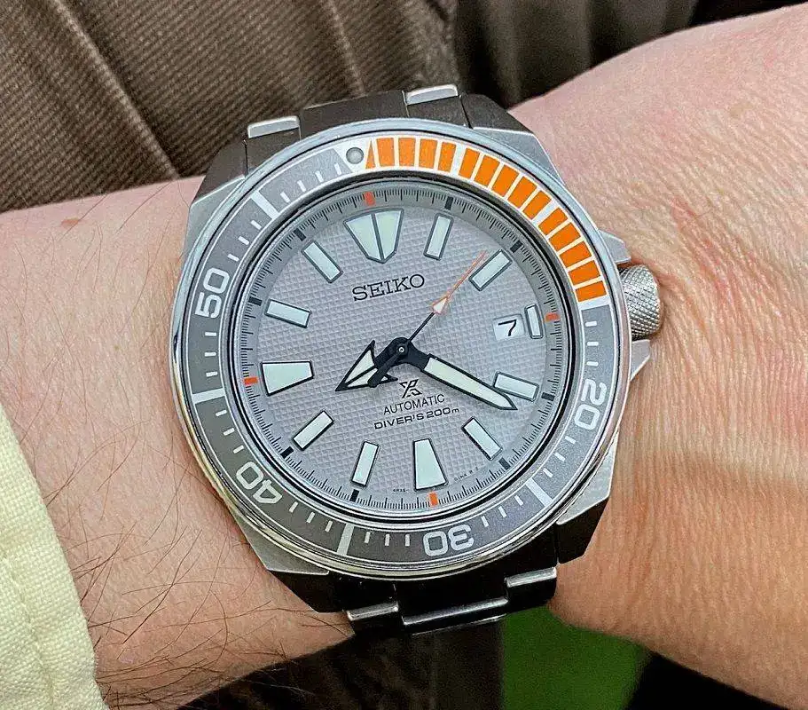 Seiko Samurai Dawn Grey.webp