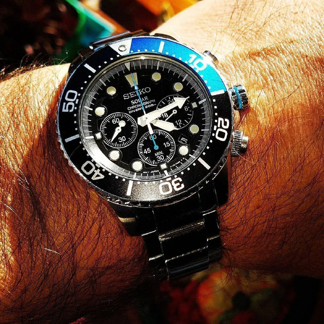 Seiko Solar Daytona Submariner Black  SSC017 200M  (1).webp