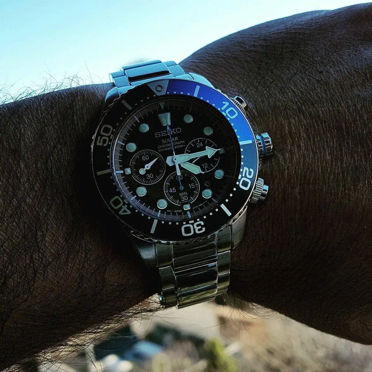 Seiko Solar Daytona Submariner Black  SSC017 200M  (2).webp