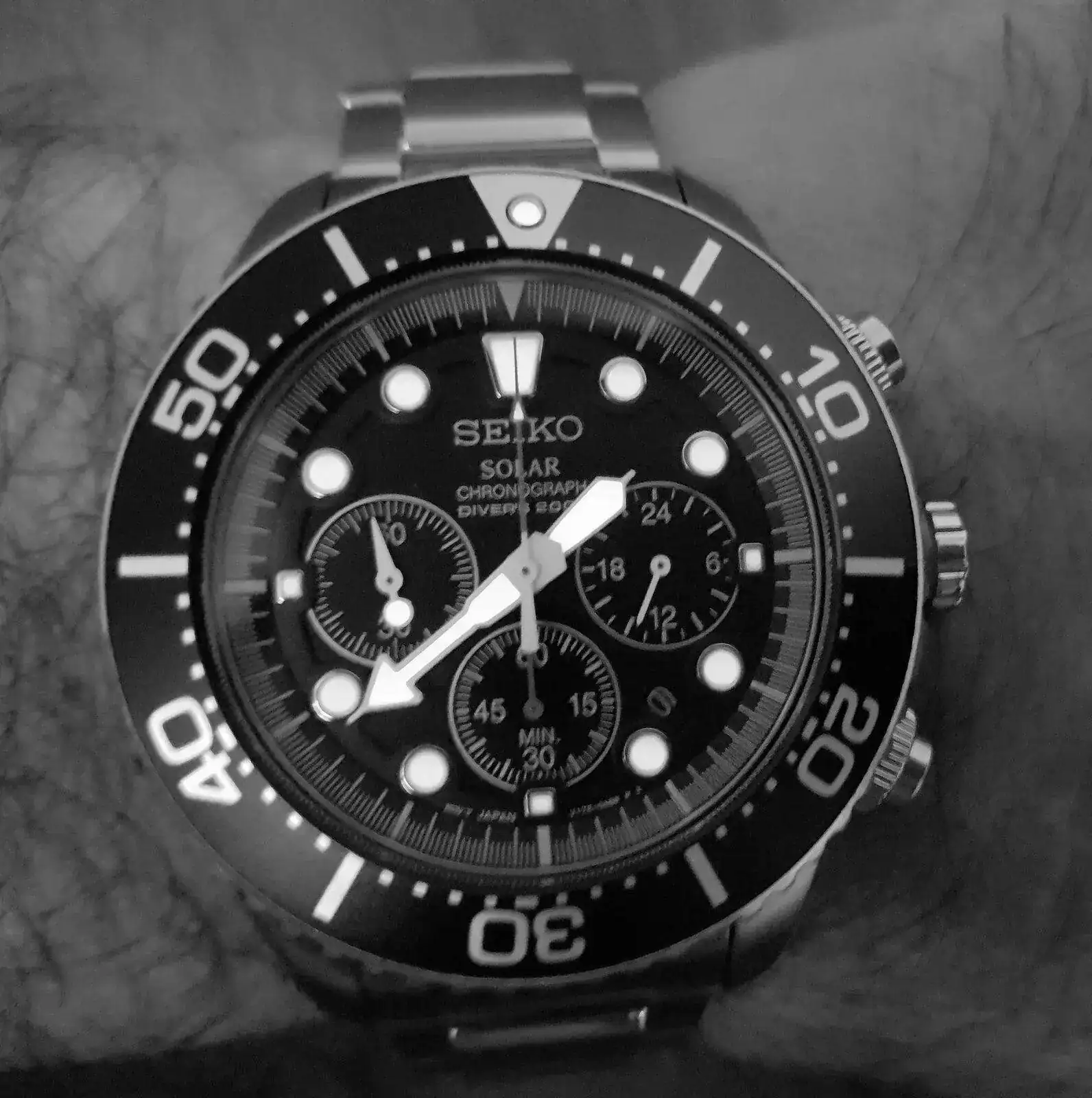 Seiko Solar Daytona Submariner Black  SSC017 200M (B&W).webp
