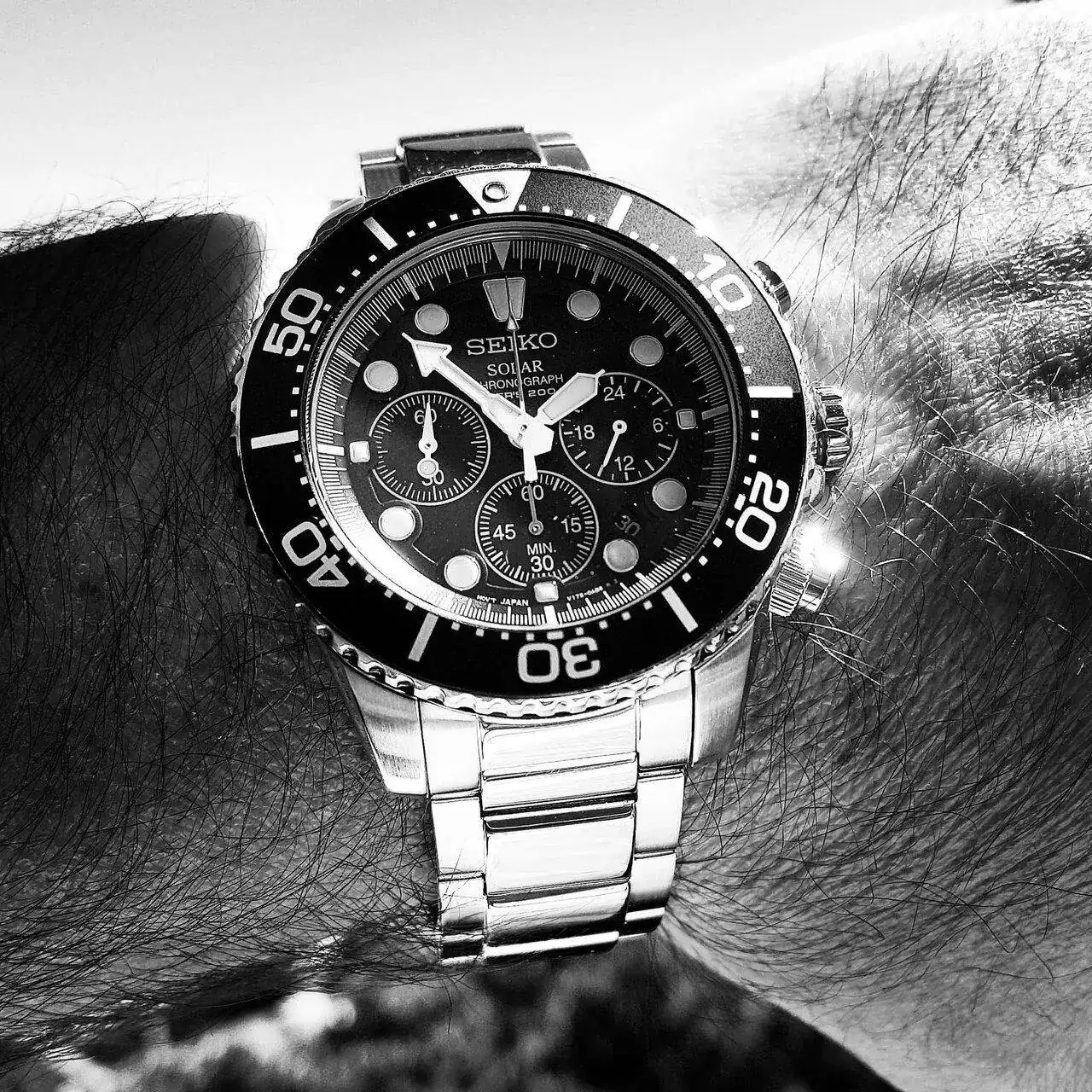 Seiko Solar Daytona Submariner Black  SSC017 200M (ByN).webp