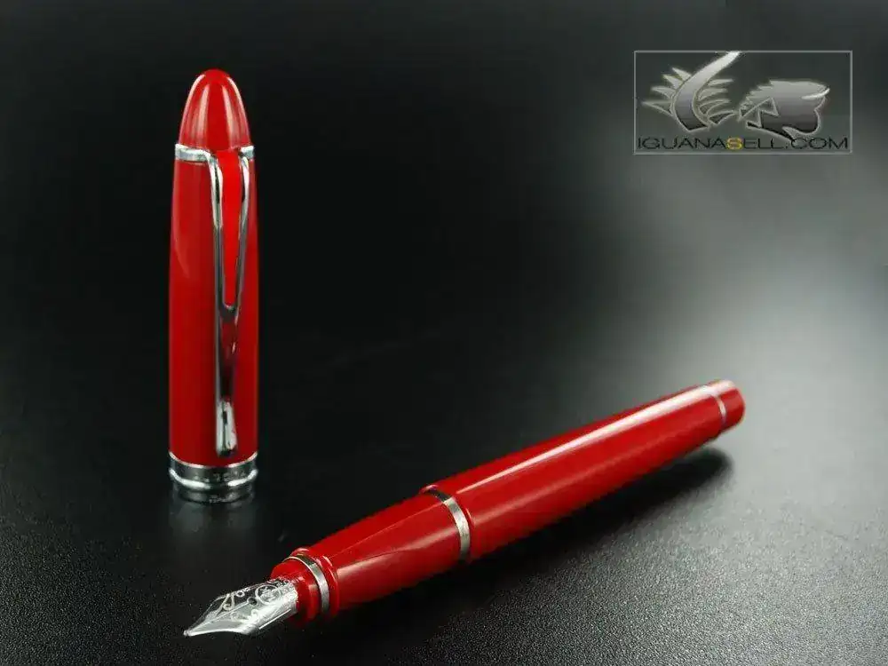 silon-De-Luxe-Fountain-Pen-Red-Resin-Body-B12CRM-1.webp