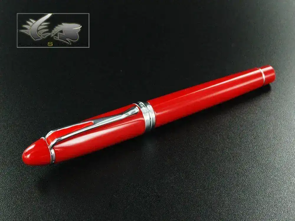 silon-De-Luxe-Fountain-Pen-Red-Resin-Body-B12CRM-2.webp