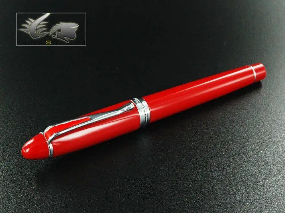 silon-De-Luxe-Fountain-Pen-Red-Resin-Body-B12CRM-2.webp