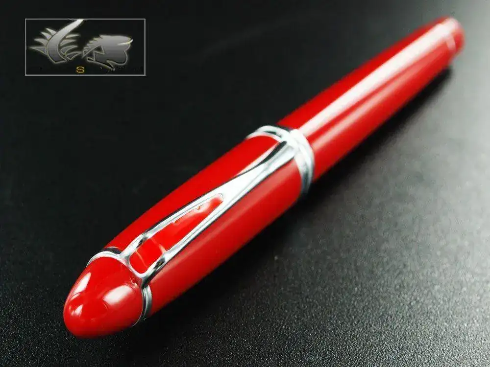 silon-De-Luxe-Fountain-Pen-Red-Resin-Body-B12CRM-6.webp