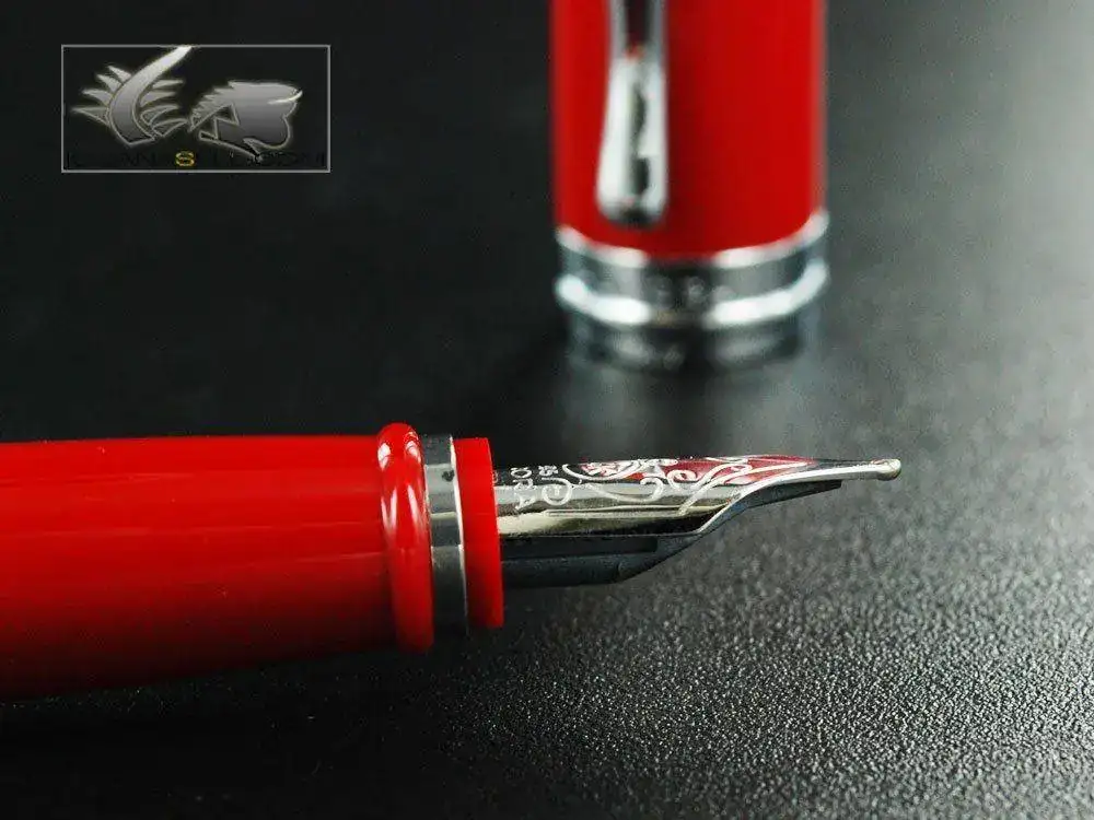 silon-De-Luxe-Fountain-Pen-Red-Resin-Body-B12CRM-7.webp