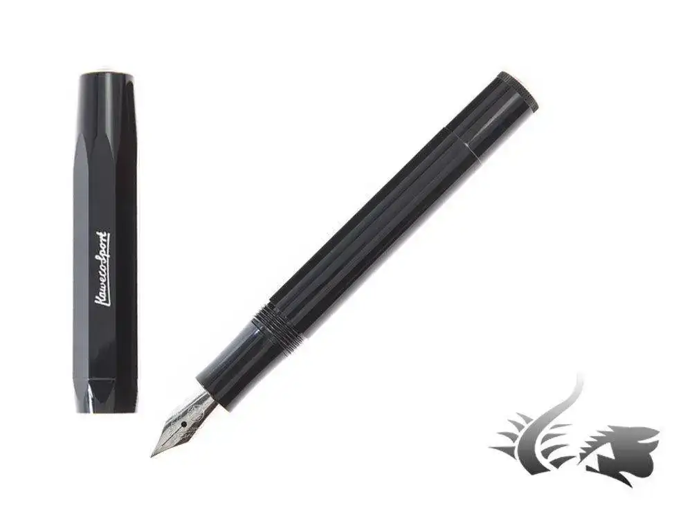 -Sport-Fountain-Pen-Resin-Black-Metal-KA-50PLUMA-1.webp