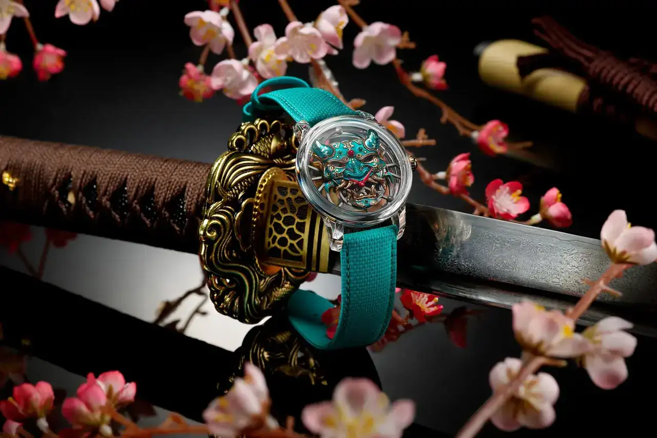 Chaqueta Droz Tourbillon Skeleton Sapphire Bushido