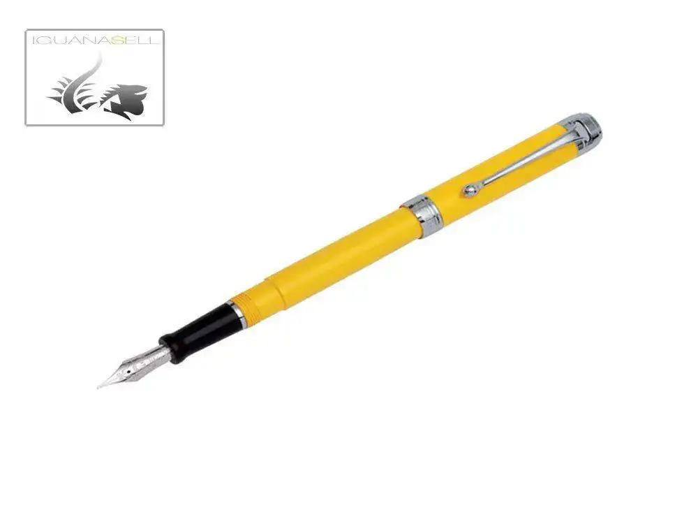 -Talentum-Fountain-Pen-Yellow-Resin-Chrome-Trims-1.webp
