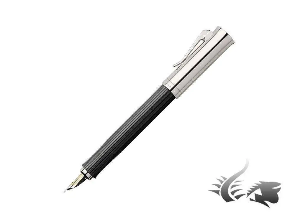 tell-Intuition-Platino-Fountain-Pen-Ribbed-Black-1.webp