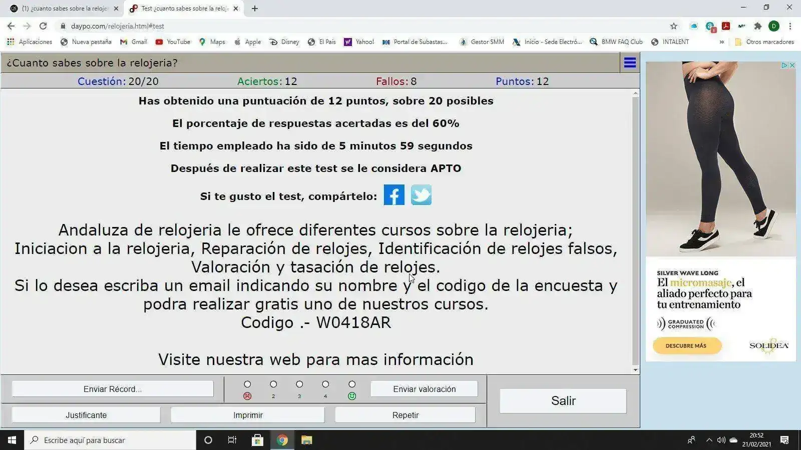 Test ¿cuanto sabes sobre la relojeria - Google Chrome.webp
