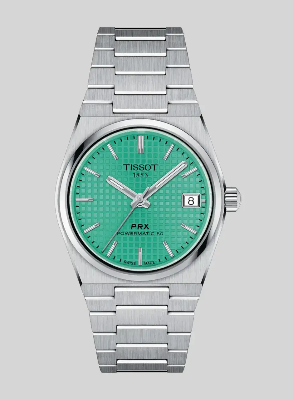 Tissot PRX Powermatic 80 35mm Gofre Verde Menta T137.207.11.091.01 - 1