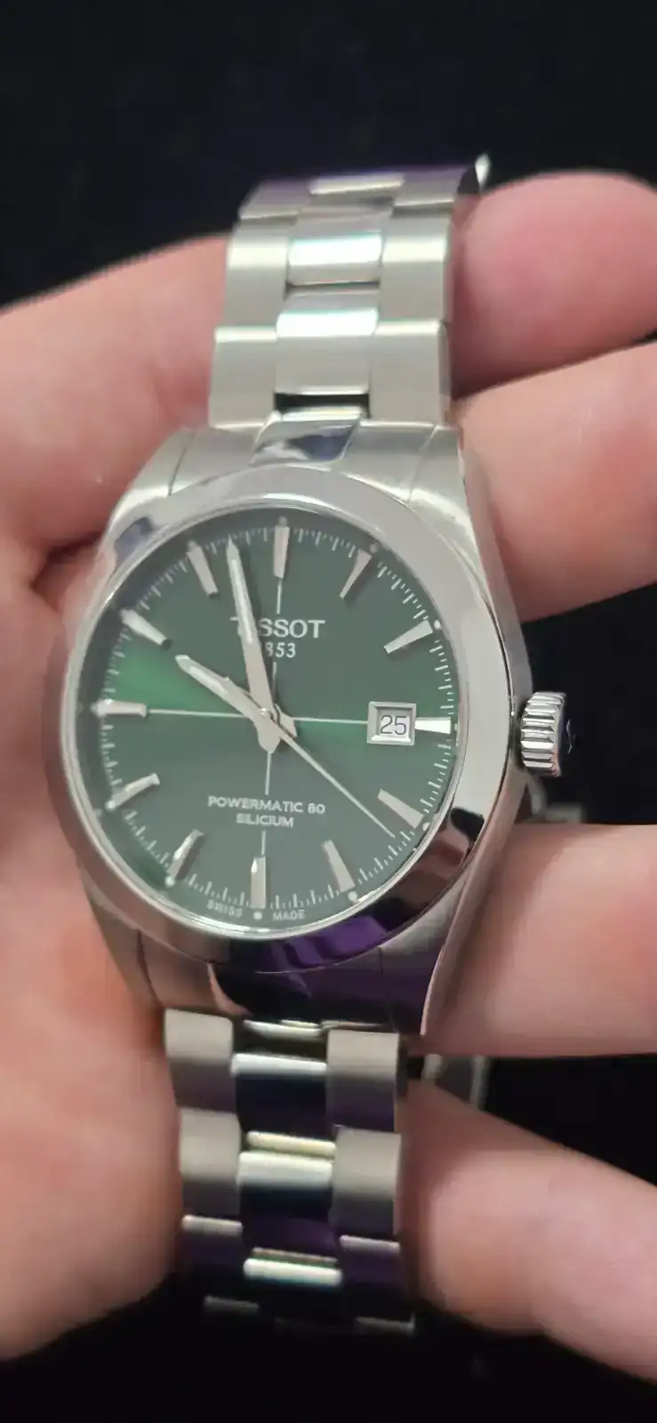 Tissot Gentleman P80 Silicium Verde.webp