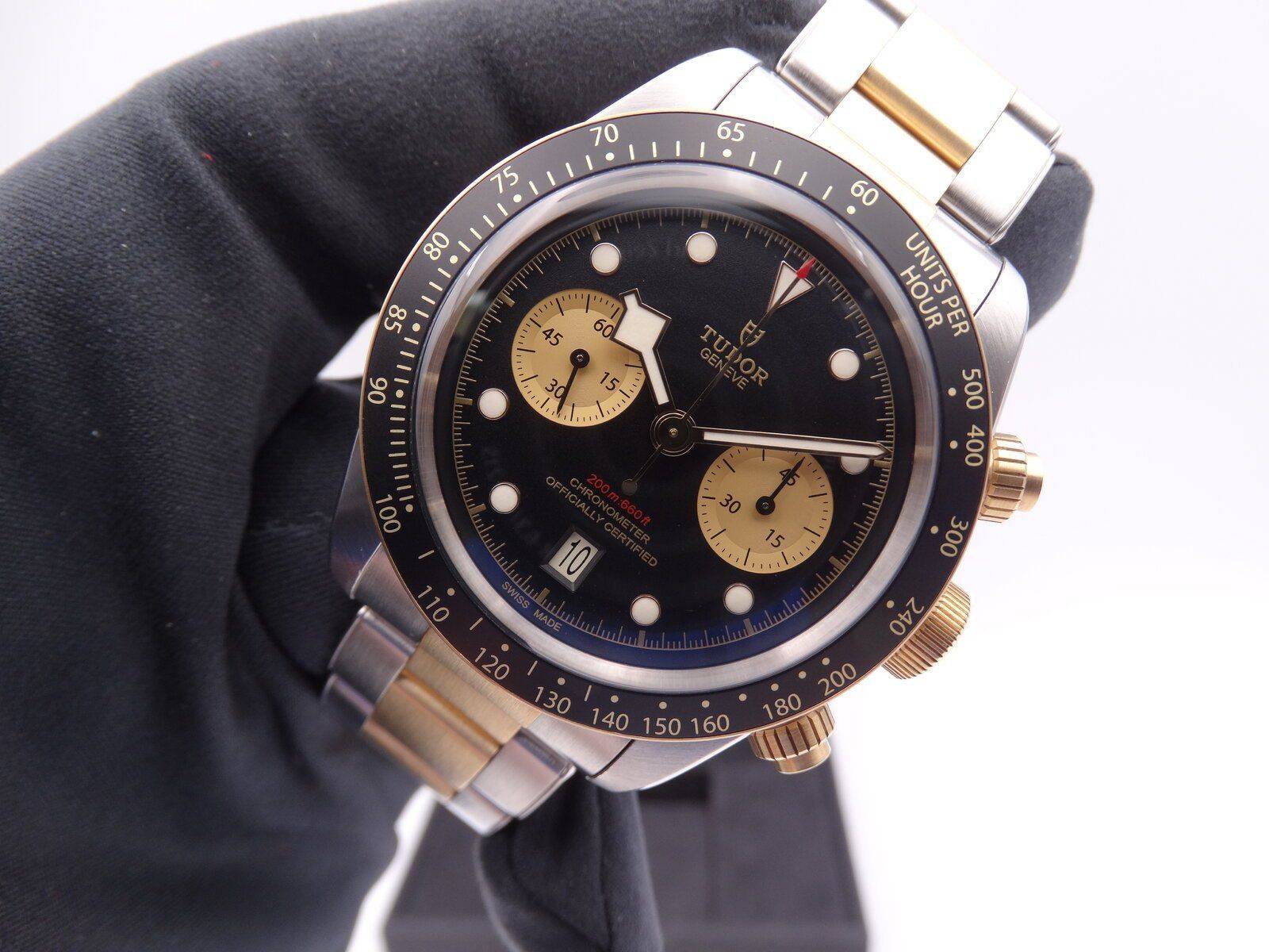 Tudor Heritage Black Bay chronograph Steel Gold 03285.JPG