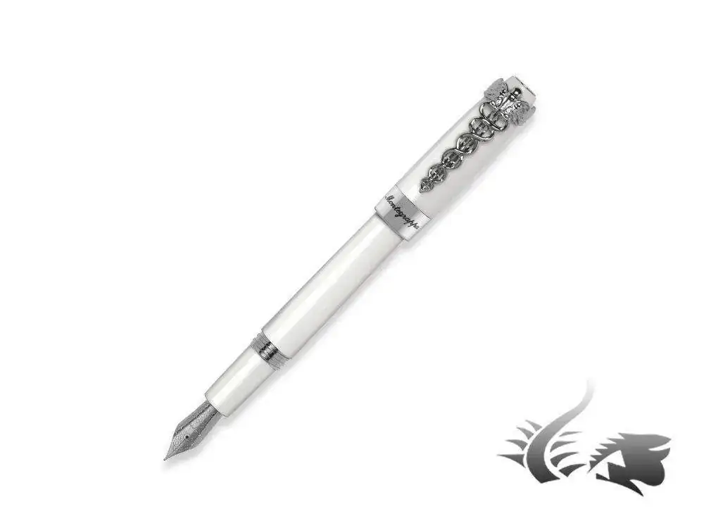 tuna-Caduceus-Fountain-Pen-White-resin-ISFOM-PH--1.webp