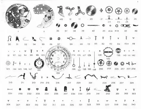 Venus 170 watch chronograph spare parts
