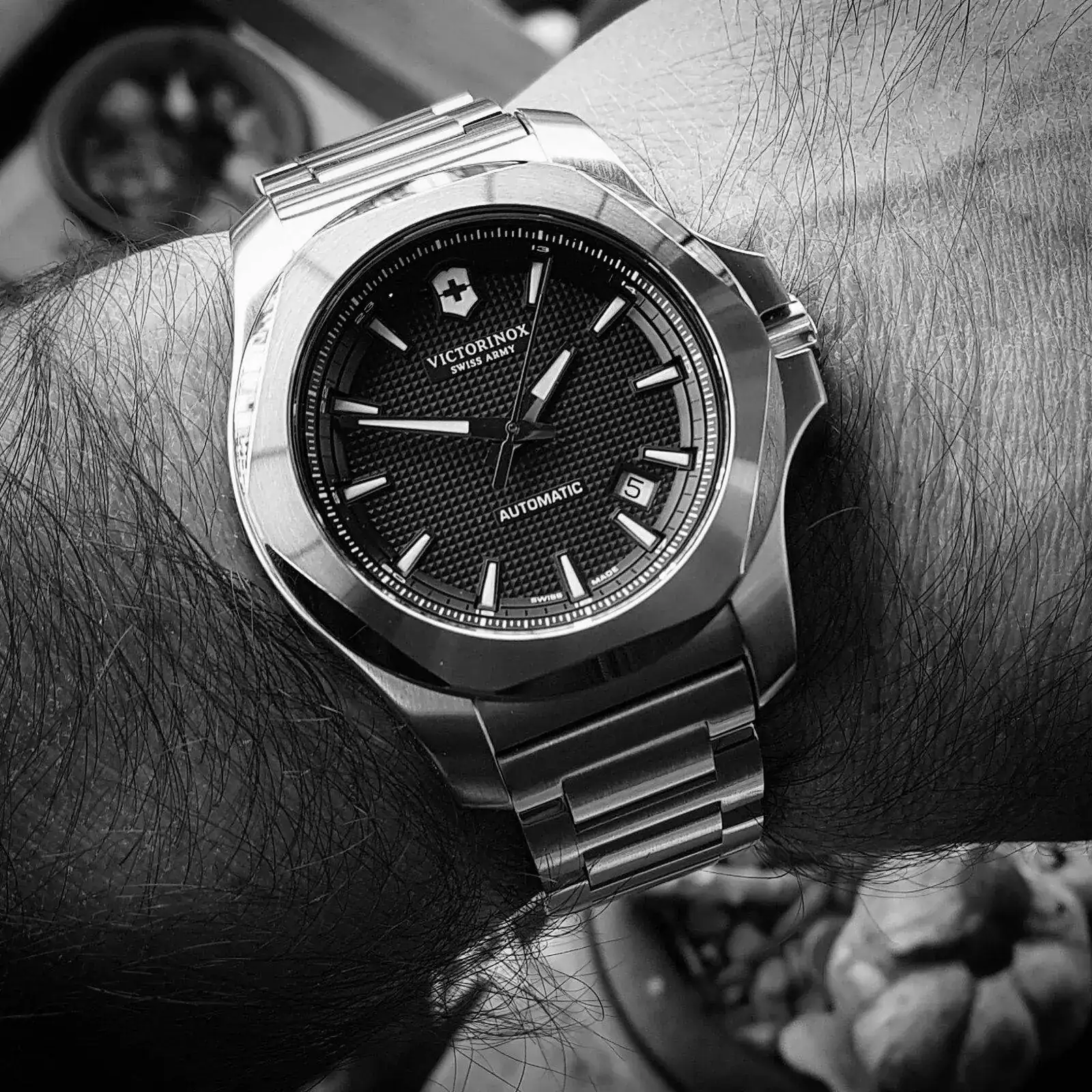Victorinox INOX. Mechanical 43mm 200M  #241835 (B&W)(3).webp