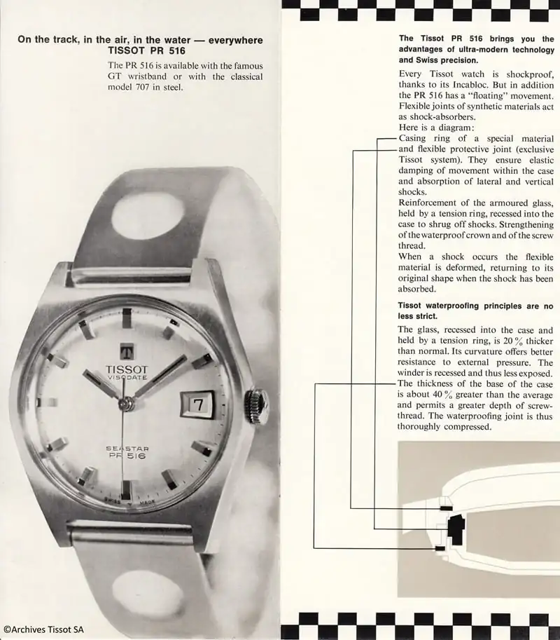 Anuncio Tissot PR516 vintage - 1