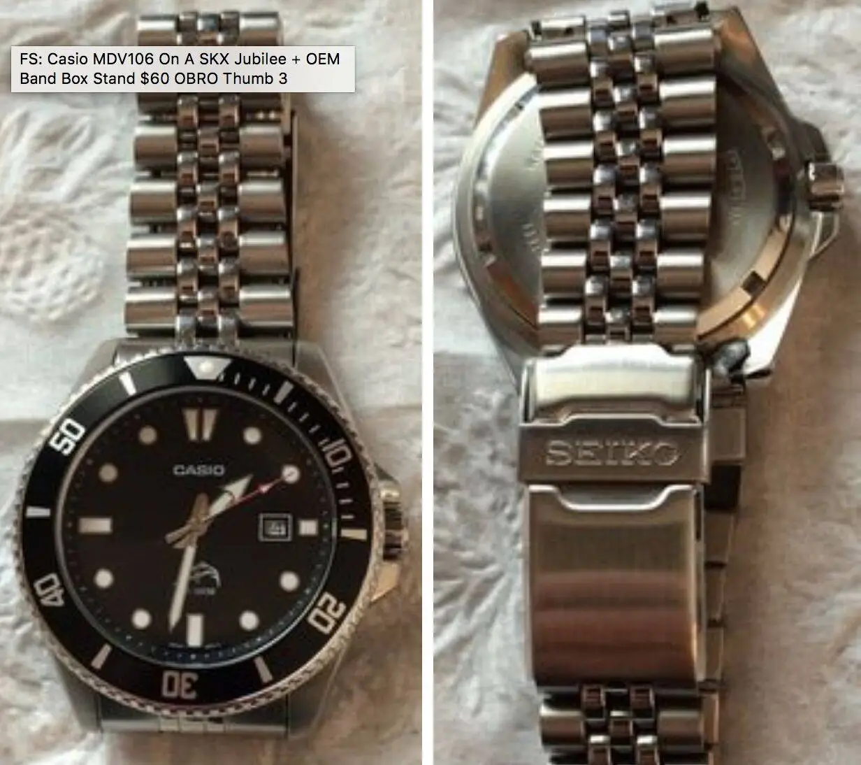 Casio mdv106 clearance vs seiko skx007