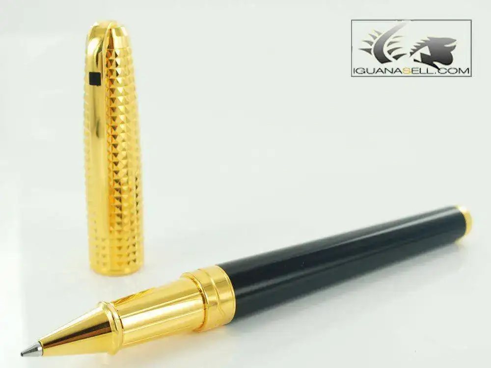 ympio-Black-Lacquer-&-Gold-Rollerball-Pen-482724-2.webp
